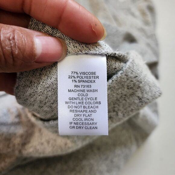 Cupio Sweater Dress Womens Medium Grey Long Sleeve Cowl Neck Comfort Cozy Knit - Picture 4 of 11